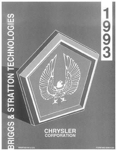 Briggs & Stratton Chrysler Ignition Locks For Vehicles Up To 1984