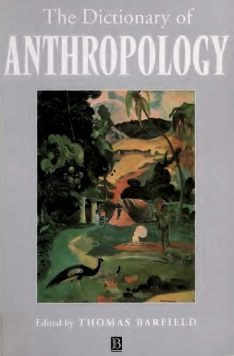 The Dictionary of Anthropology