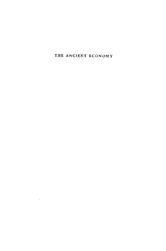 The Ancient Economy: Evidence and Models