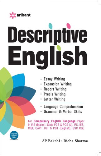 Arihant Descriptive English