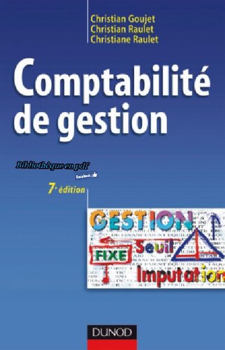 Comptabilité de gestion - 7ème édition - Manuel: Manuel