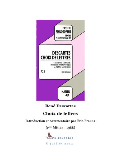 Choix De Lettres