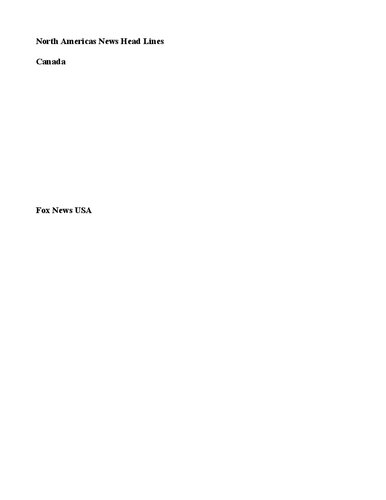 North Americans News HeadLines Today