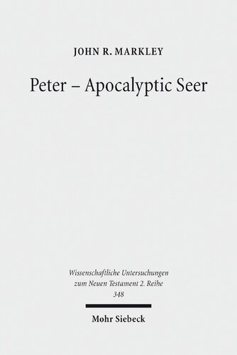 Peter - Apocalyptic Seer: The Influence of the Apocalypse Genre on Matthew's Portrayal of Peter
