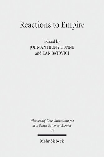 Reactions to Empire: Sacred Texts in their Socio-Political Contexts