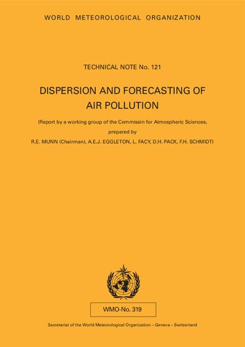 Dispersion and Forecasting of Air Pollution