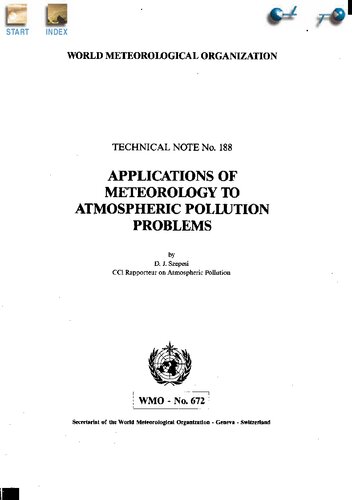 Applications of Meteorology to Atmospheric Pollution Problems