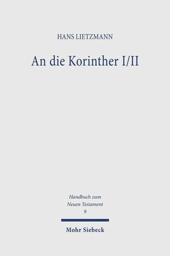An die Korinther I/II