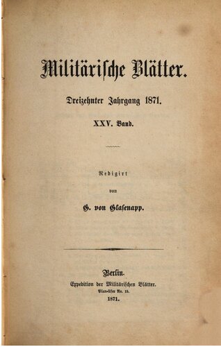 Militärische Blätter