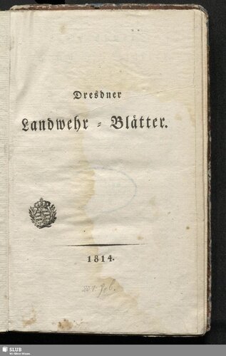 Dresdner Landwehr-Blätter