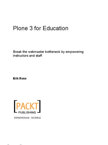 Plone 3 for Education