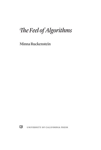 The Feel of Algorithms