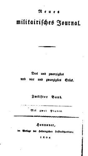 Neues Militärisches Journal