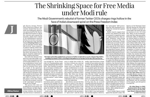 The shrinking space for free media under Modi rule