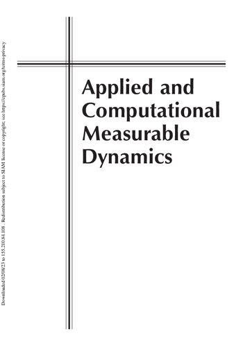 Applied and computational measurable dynamics