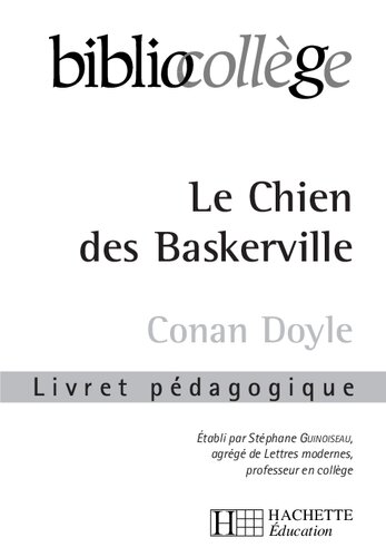 BIBLIOCOLLEGE - Le chien des Baskerville - Livret pédagogique