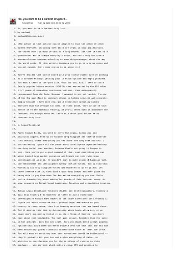 So, you want to be a darknet drug lord...