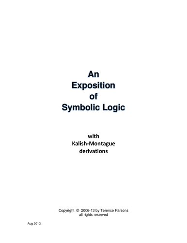 An Introduction to Symbolic Logic