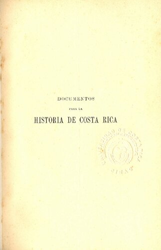 Colección de documentos para la historia de Costa Rica