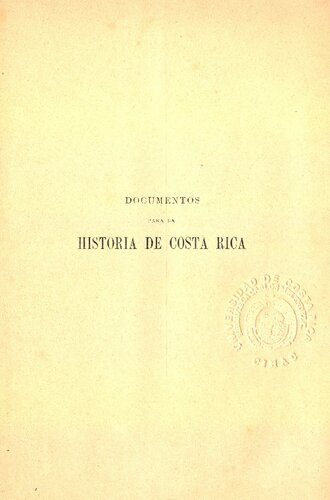 Colección de documentos para la historia de Costa Rica