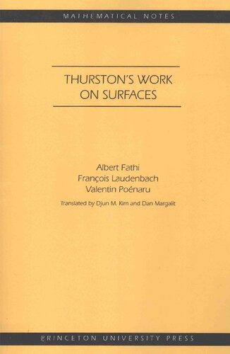 Thurston's Work on Surfaces (MN-48) (Mathematical Notes, 48)