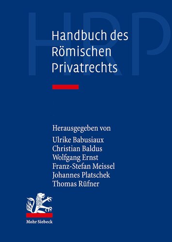 Handbuch des Römischen Privatrechts