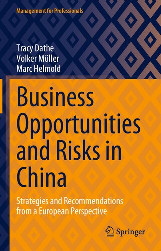 Business Opportunities and Risks in China: Strategies and Recommendations from a European Perspective