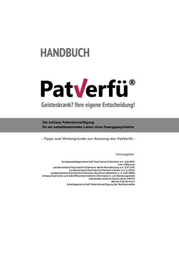 Handbuch Patientenverfügung