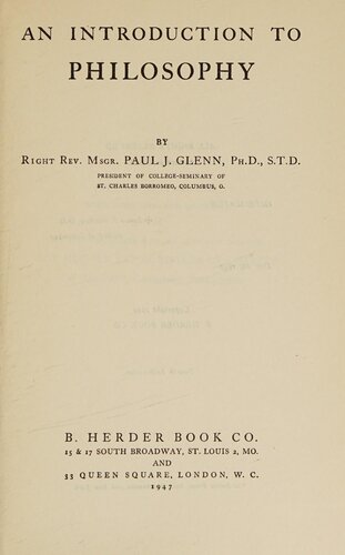 An Introduction to Philosophy