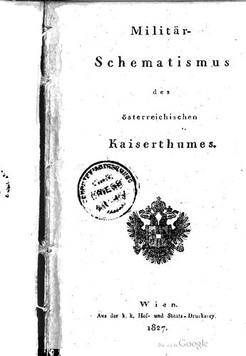 Militär-Schematismus des österreichischen Kaisertums
