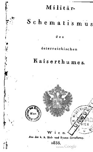 Militär-Schematismus des österreichischen Kaisertums