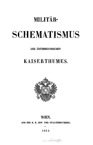 Militär-Schematismus des österreichischen Kaisertums