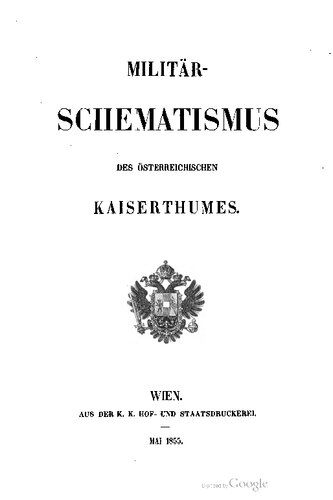 Militär-Schematismus des österreichischen Kaisertums