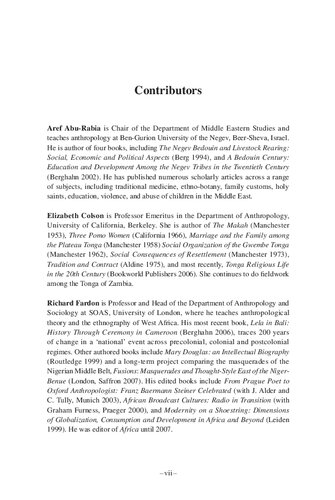 Anthropology and the New Cosmopolitanism: Rooted, Feminist and Vernacular Perspectives