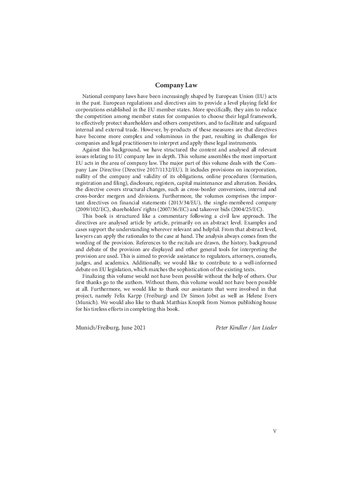 European Corporate Law: Article-by-Article Commentary