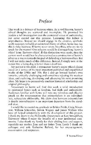 Sartre’s Ethics of Engagement: Authenticity and Civic Virtue