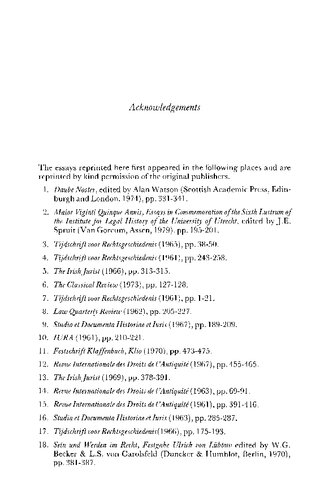 Studies in Roman Private Law