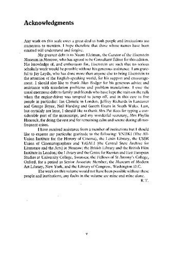 Sergei Eisenstein Volume 1: Selected Works Writings, 1922–34