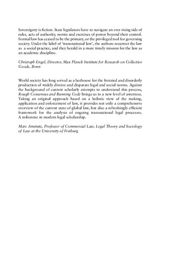 Rough Consensus and Running Code: A Theory of Transnational Private Law