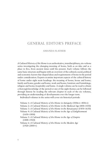 A Cultural History of the Home in the Medieval Age Volume 2