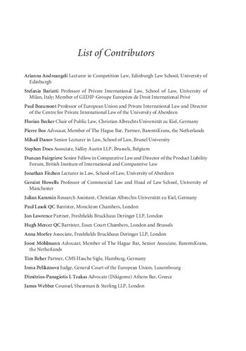 Cross-Border EU Competition Law Actions