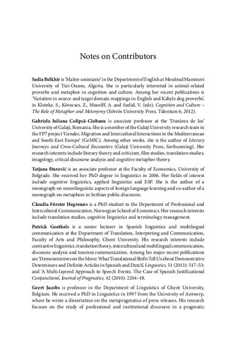 Metaphor and Intercultural Communication