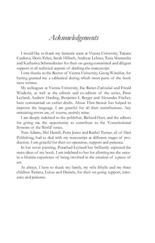 The Constitution of the Republic of Austria: A Contextual Analysis