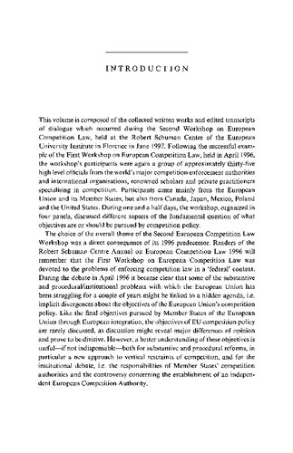 European Competition Law Annual 1997: The Objectives of Competition Policy