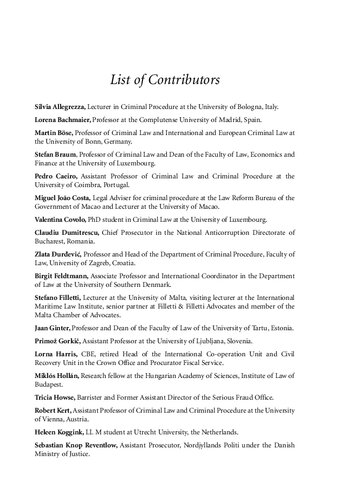 Toward a Prosecutor for the European Union, Volume 1: A comparative Analysis