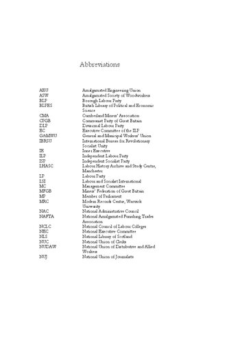 The Failure of a Dream: The Independent Labour Party from Disaffiliation to World War II