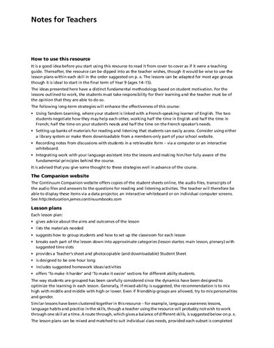 Resources for Teaching French 14–16