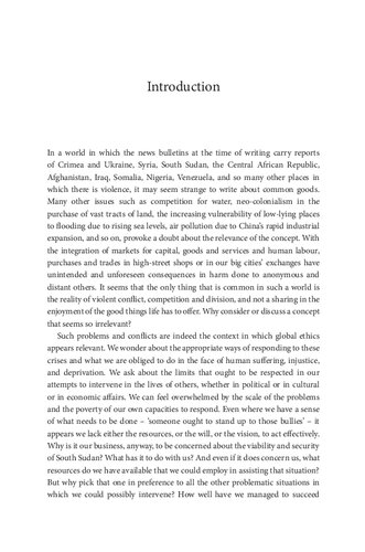 Global Ethics and Global Common Goods