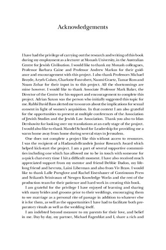 Tradition and Equality in Jewish Marriage: Beyond the Sanctification of Subordination