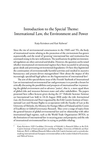 Finnish Yearbook of International Law: Volume 19, 2008